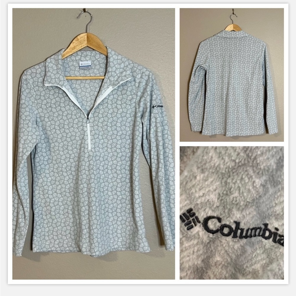 Columbia 3/4 Zip Popover Butter Soft Fleece Long-Sleeve Short Size Medium